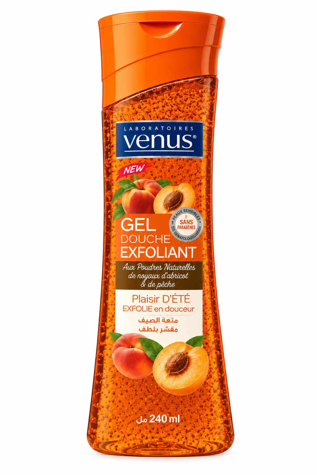 Gel douche VENUS exfoliant - abricot